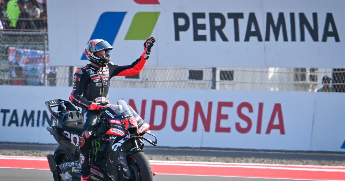 MotoGP Indonesia: Marco Bezzecchi Juara, Aprilia 'Meraja' di Mandalika