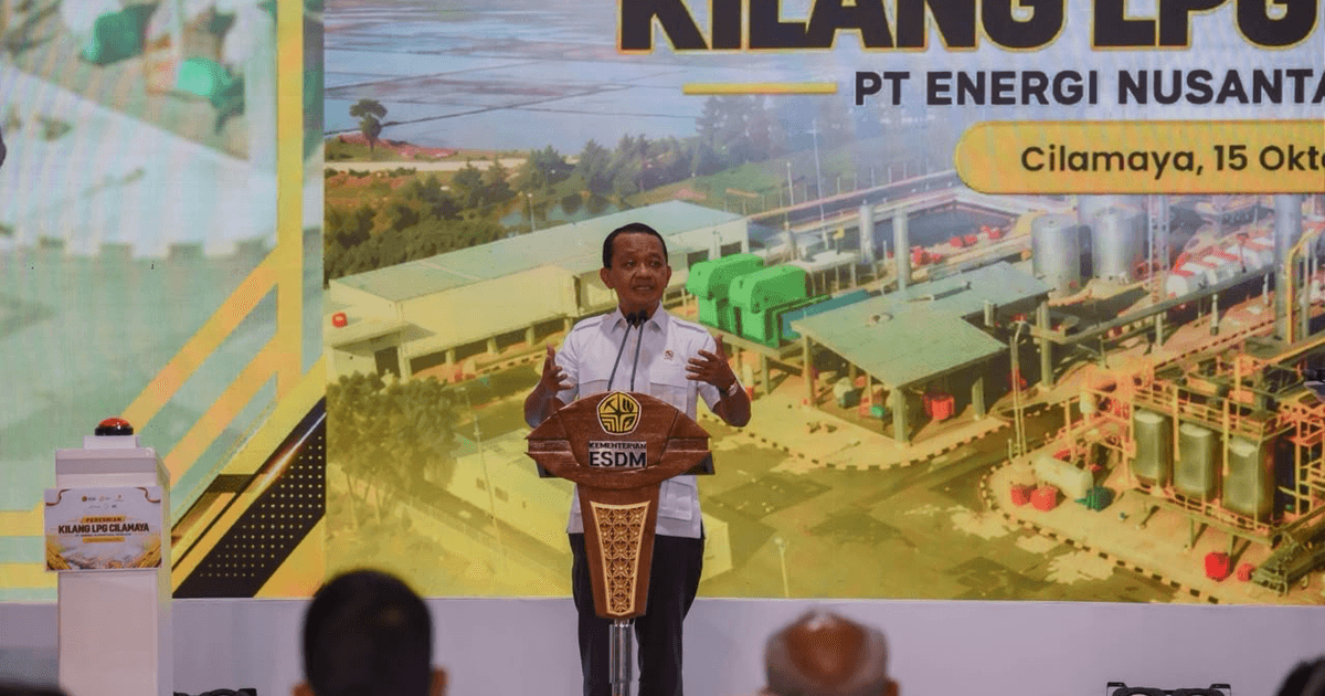 Menko Bahlil Resmikan Kilang LPG Cilamaya, Produksi 160 Ton per Hari