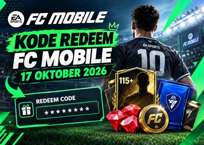 Kode Redeem FC Mobile 17 Oktober 2026, Klaim Hadiah Gratis dan Cek Cara Menukarnya