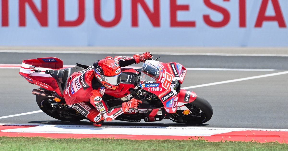 FP1 MotoGP Indonesia: Dampingi Bezzecchi di Posisi Terdepan, Duel Marquez vs Martin Kian Memanas