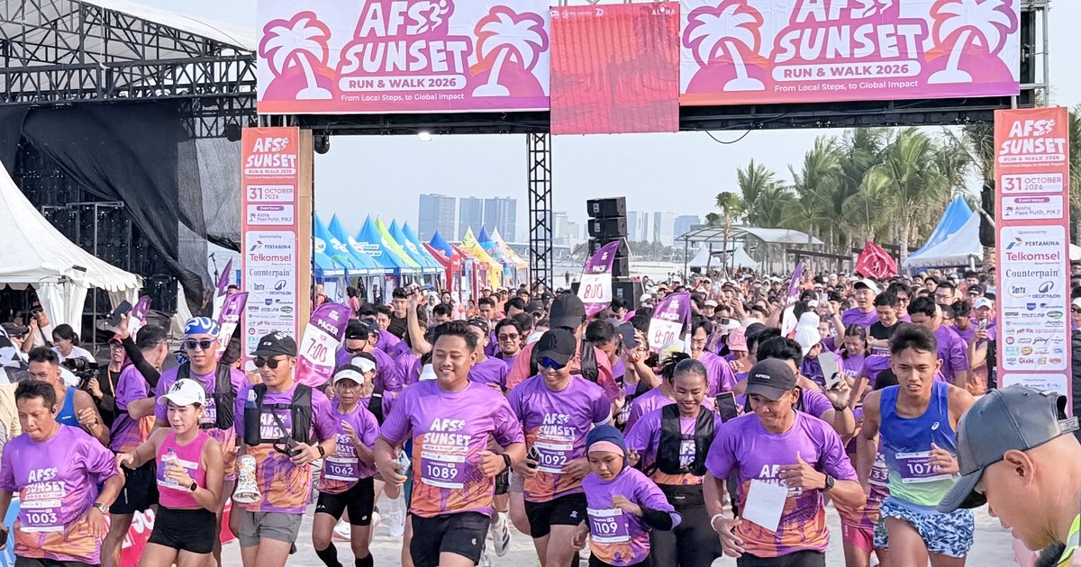 Lari Sambil Menikmati Senja, 1.000 Peserta Ramaikan AFS Sunset Run 2026 di Aloha PIK 2