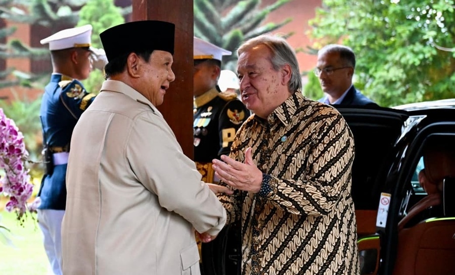 Presiden Prabowo Terima Kunjungan Sekjen PBB António Guterres di Hambalang