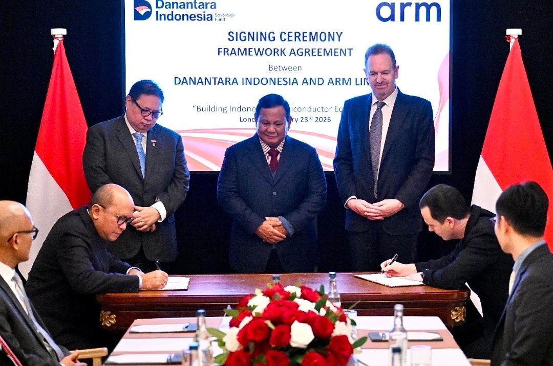 Prabowo Saksikan Kemitraan Danantara–Arm Limited, Indonesia Siap Kuasai Teknologi Semikonduktor