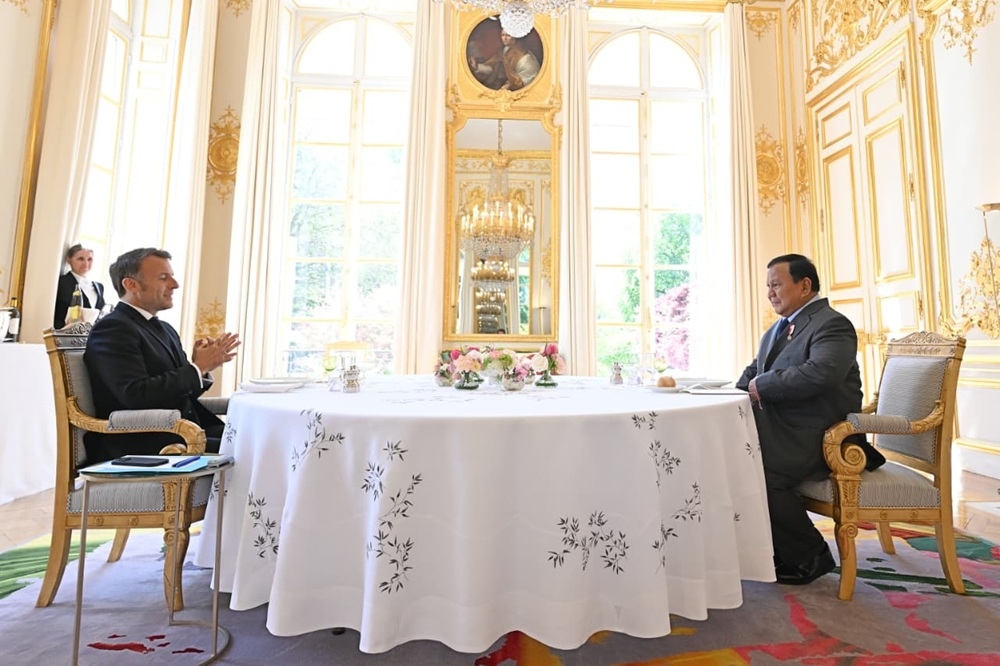 Presiden Prabowo Gelar Pertemuan Empat Mata dengan Emmanuel Macron, Tukar Pandangan Seputar Dinamika Global