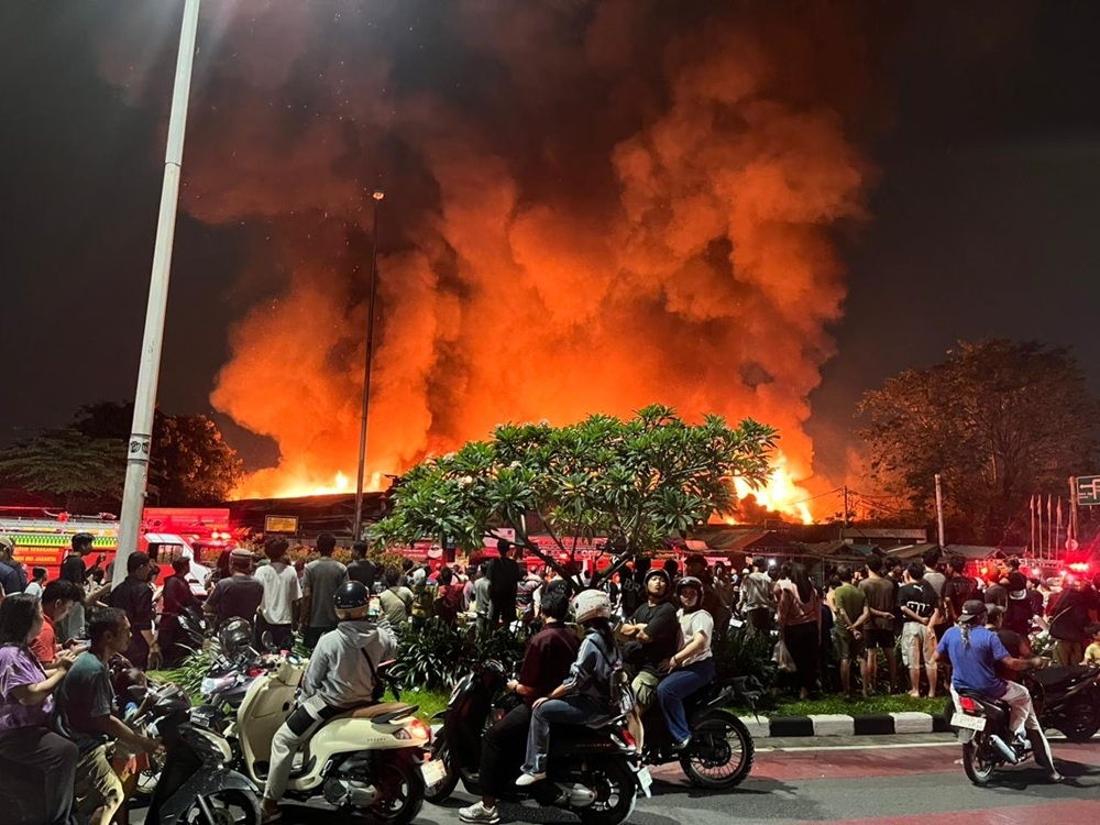 250 Bangunan Semi Permanen Hangus, Polisi Usut Penyebab Kebakaran di Kemayoran