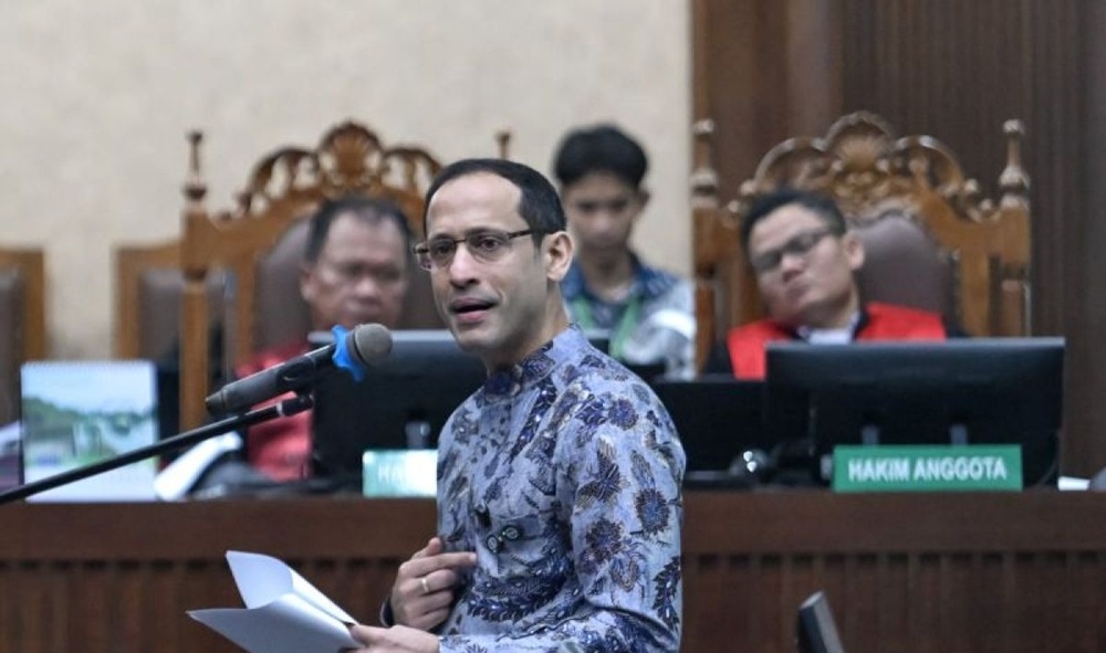Klaim Nadiem Makarim Tidak Ada Mens Rea Runtuh Sejak Hadir di Rapat Zoom Mei 2020