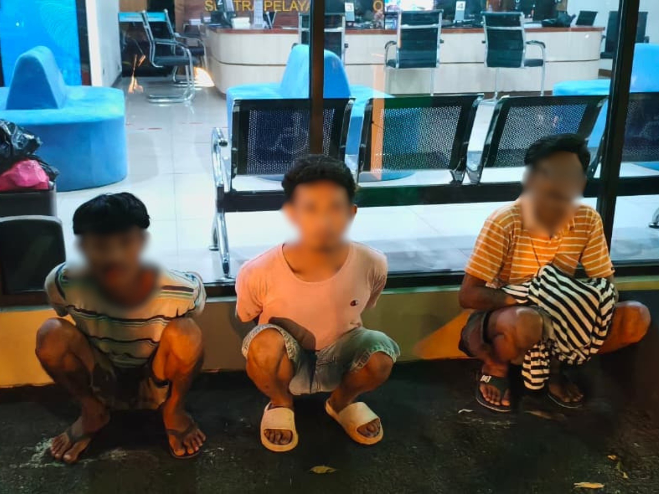 Patroli Gabungan Brimob dan Polres Jakut Amankan Tiga Terduga Pengguna Sabu di Warakas