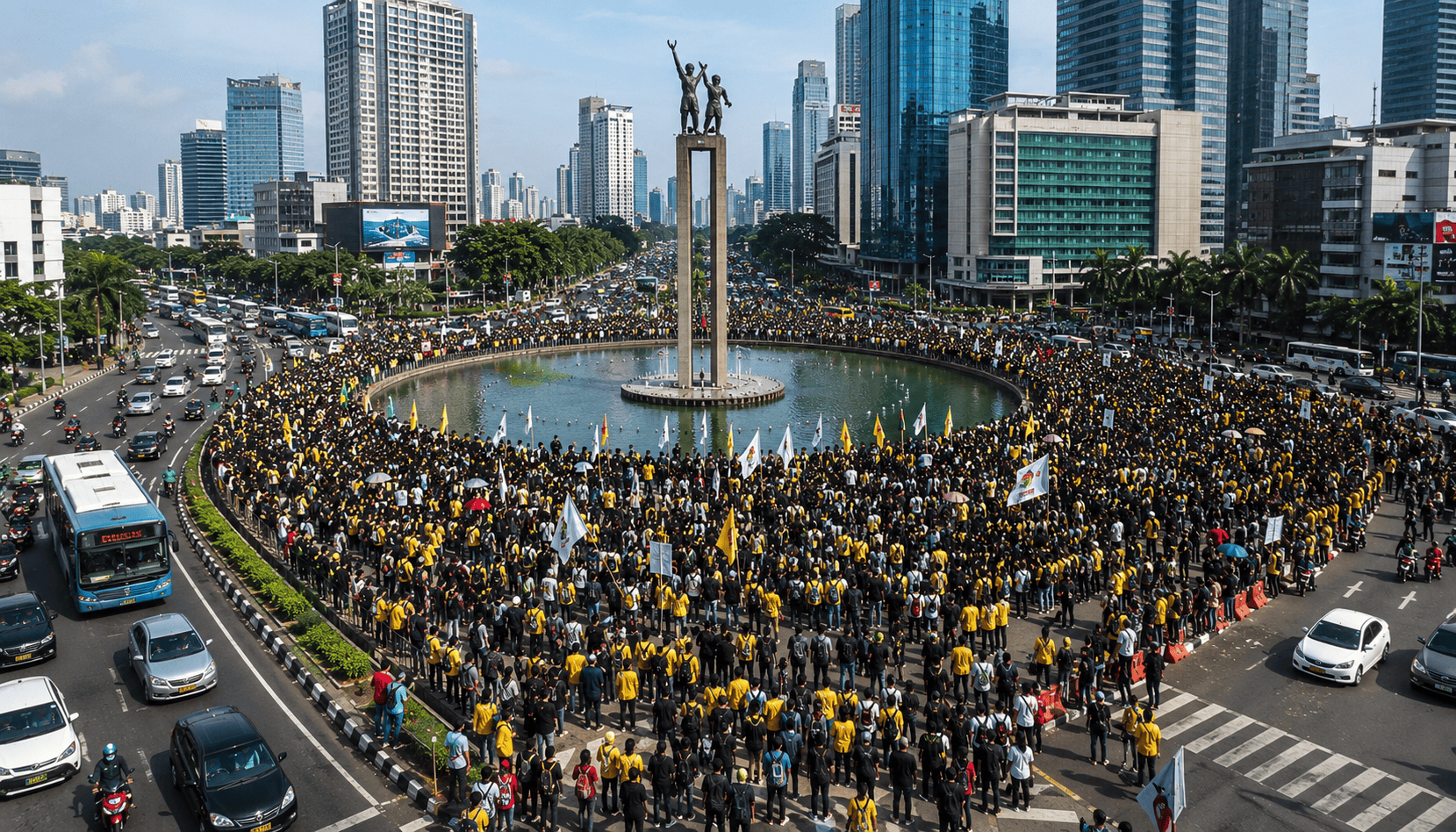 Ada Demo di Bundaran HI Hari Ini, Cek Jalur Alternatif Agar Bebas Macet!