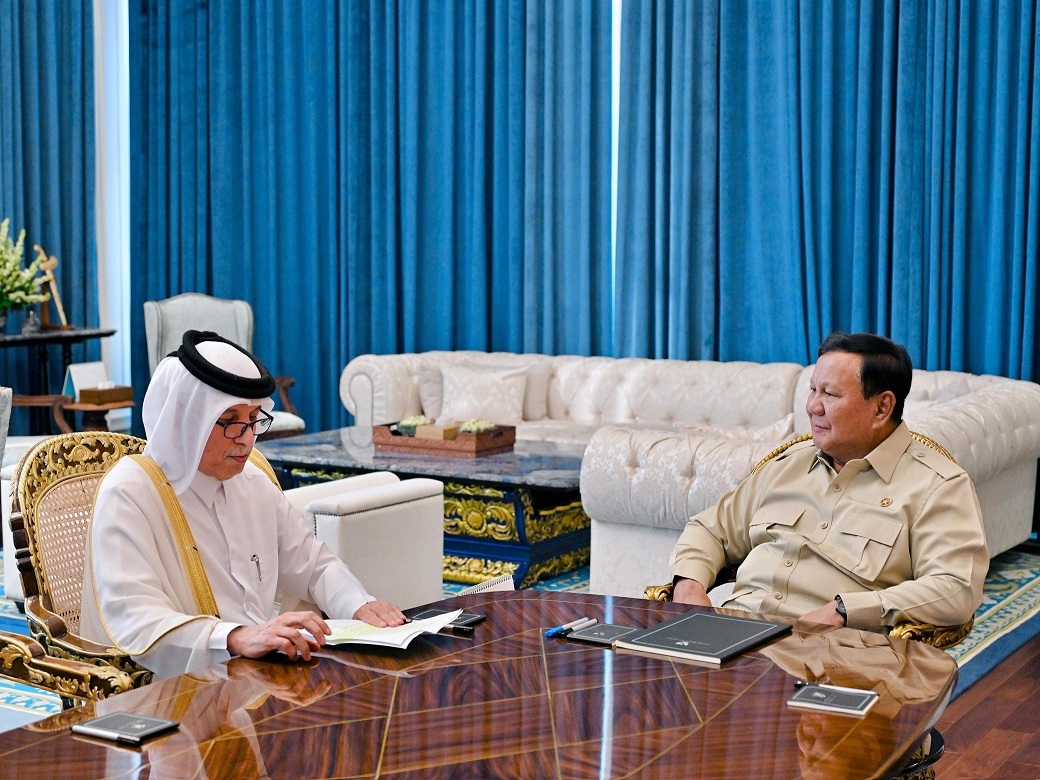 Terima Menlu Qatar, Presiden Prabowo Bahas Penguatan Investasi hingga Rencana Kunjungan Emir Qatar Akhir Tahun