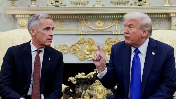 Teleprompter Mati saat Pidato, PM Kanada Mark Carney Mengejek Trump 