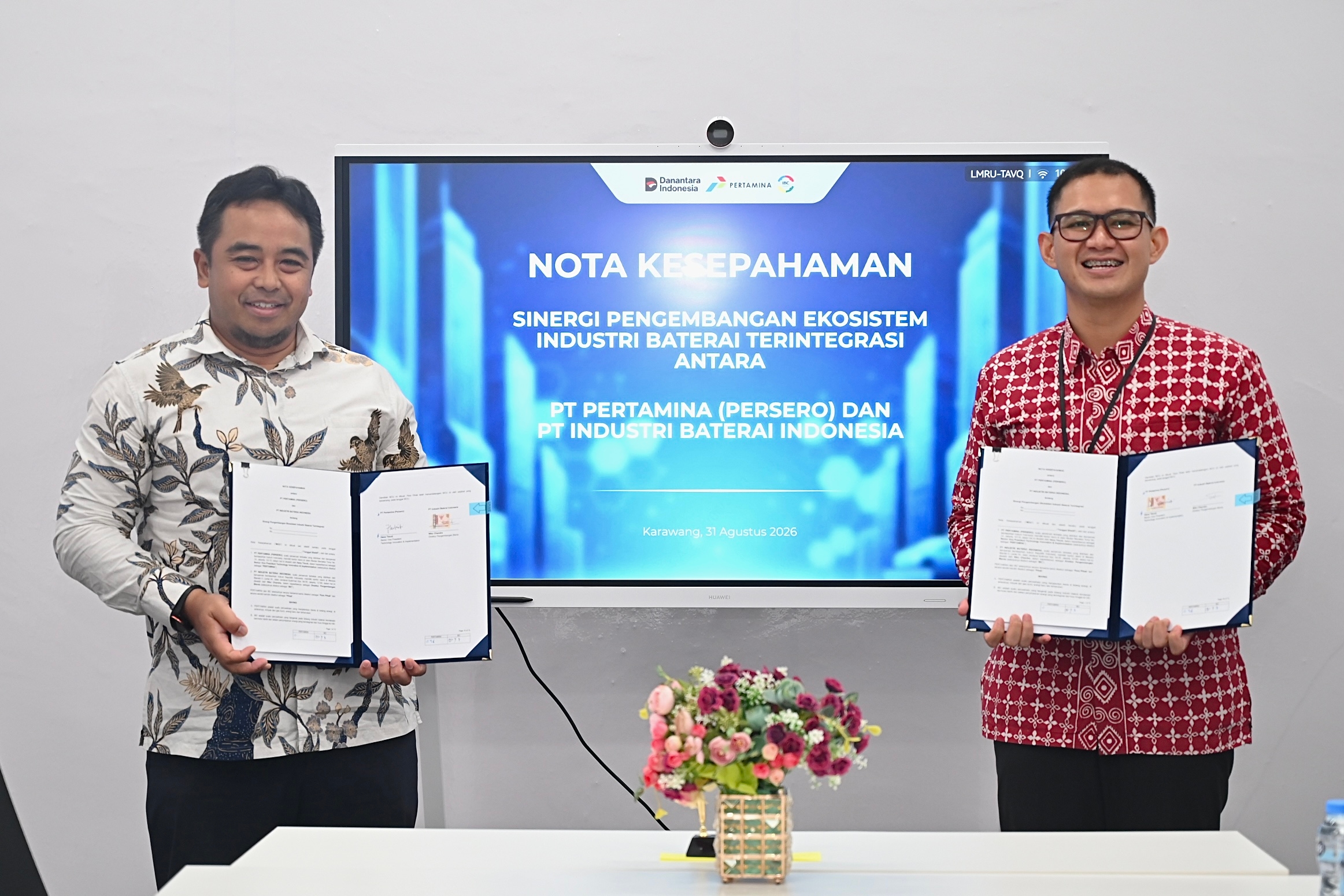 IBC dan Pertamina Sinergi Kembangkan Ekosistem Industri Baterai Nasional