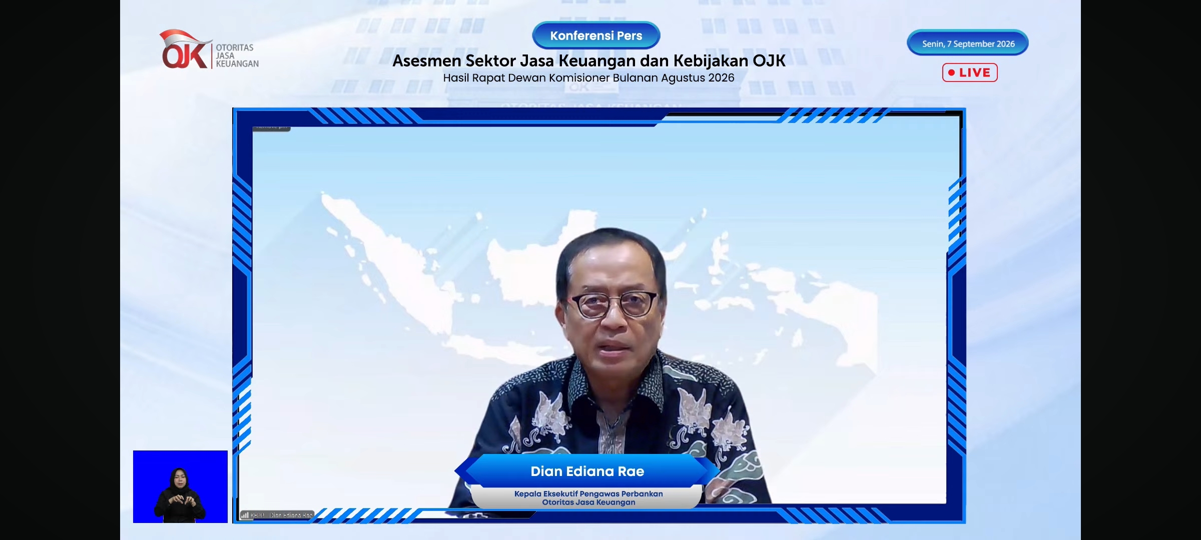 Kredit Perbankan Tumbuh 13,58 Persen di Juli 2026, Kredit Investasi Paling Melesat