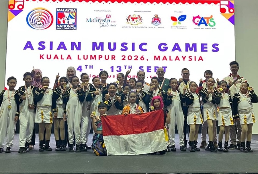 Latihan Enam Bulan Berbuah Emas, 21 Atlet Muda Indonesia Raih Juara di Asian Music Games 2026
