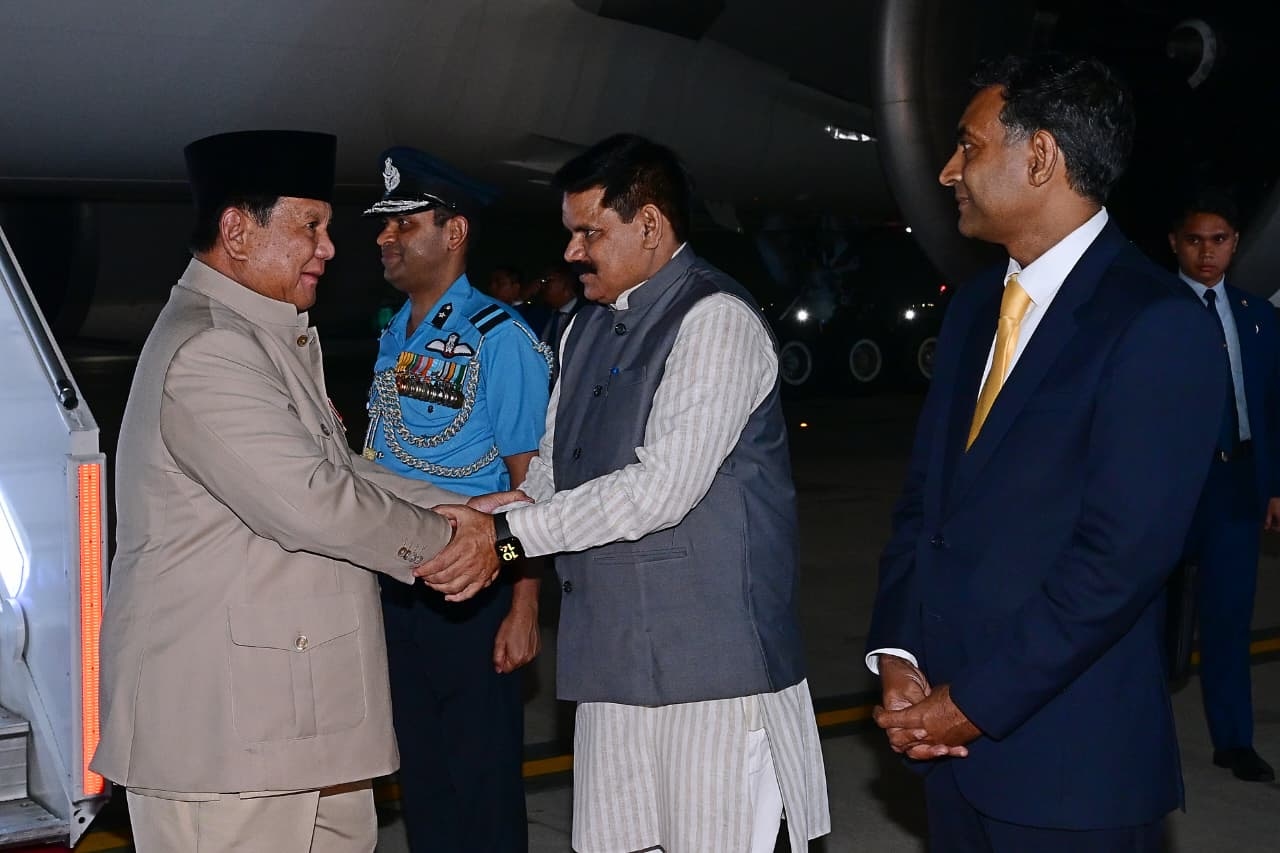 Prabowo Tiba di New Delhi, Hadiri KTT BRICS ke-18