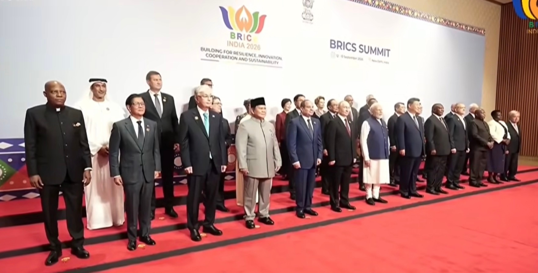 Prabowo Hadiri Sesi Terbuka di Hari Kedua KTT BRICS 2026, Ada Putin dan Xi Jinping