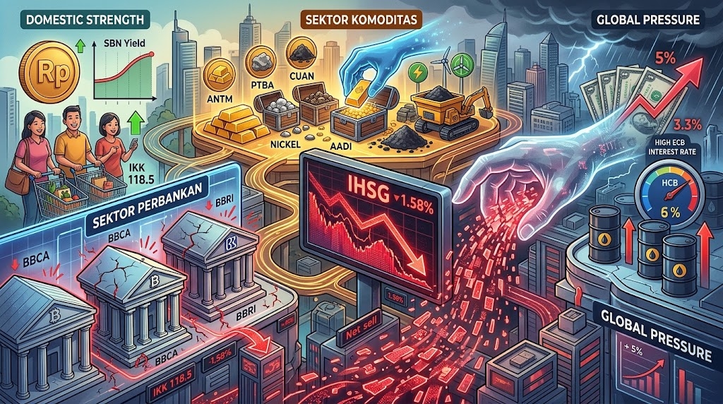 IHSG Tertekan, Investor Asing Mulai Rotasi ke Saham Komoditas