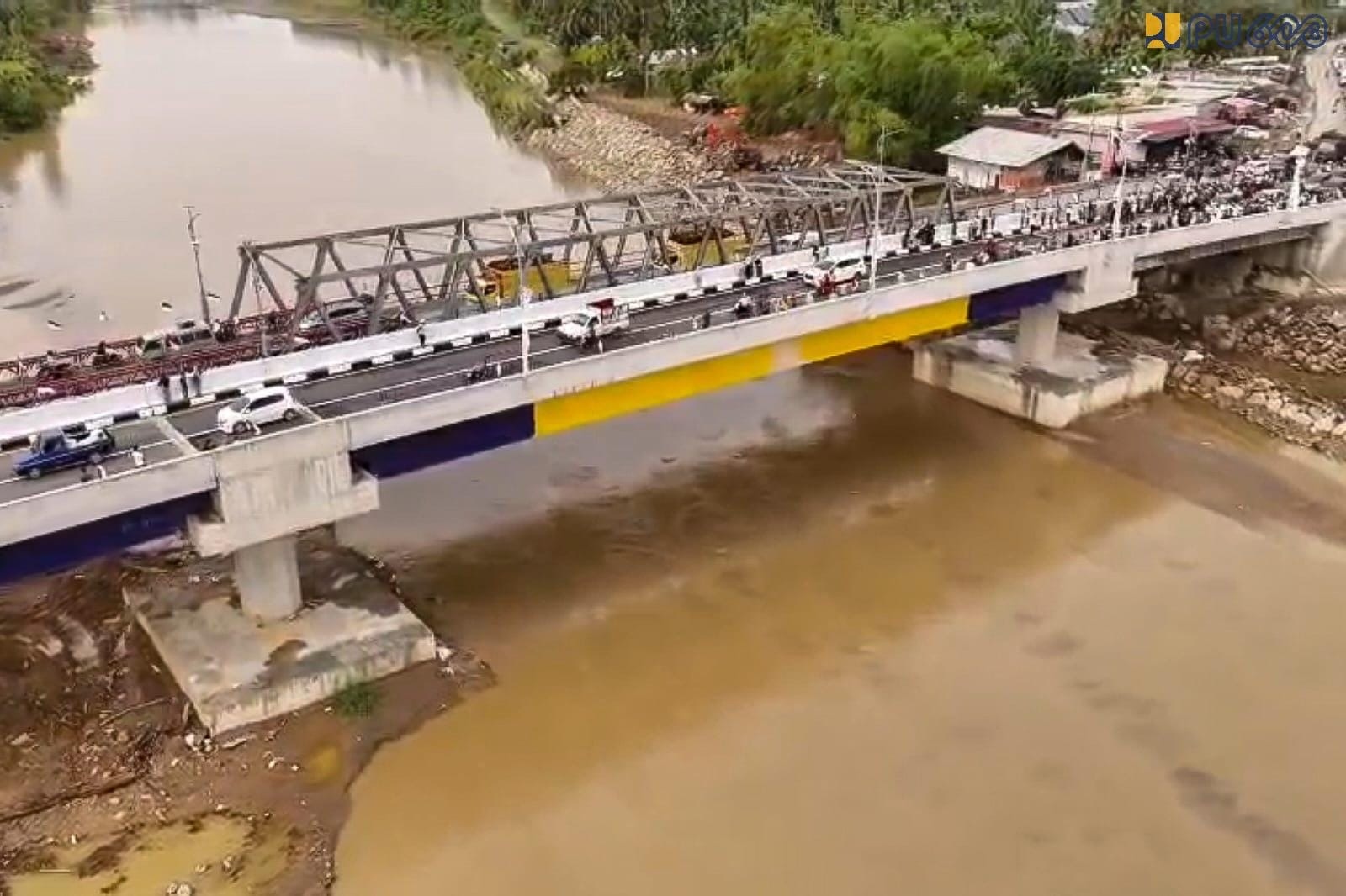 Jembatan Krueng Tingkeum Kembali Beroperasi Pascabencana, Jalur Logistik Aceh-Sumut Mulai Normal