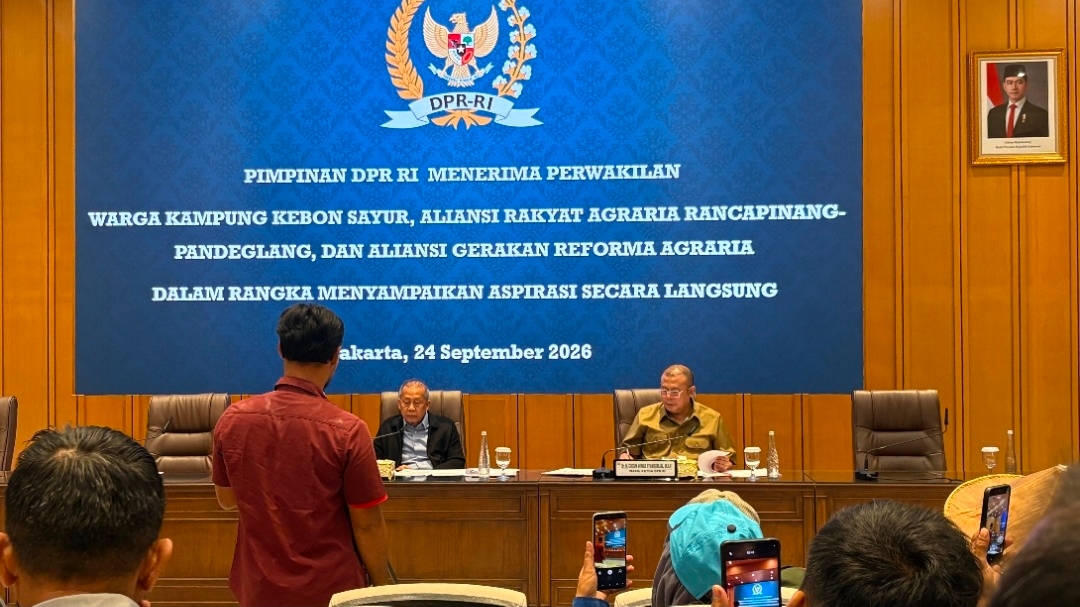 Pimpinan DPR Terima Audiensi Warga dan Aliansi Bahas Persoalan Reforma Agraria