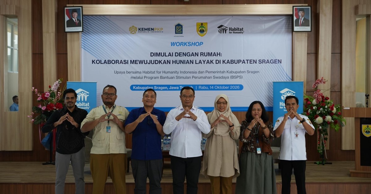 ​Gandeng Pemkab Sragen, Habitat for Humanity Indonesia Wujudkan Rumah Layak Bagi 101 Keluarga
