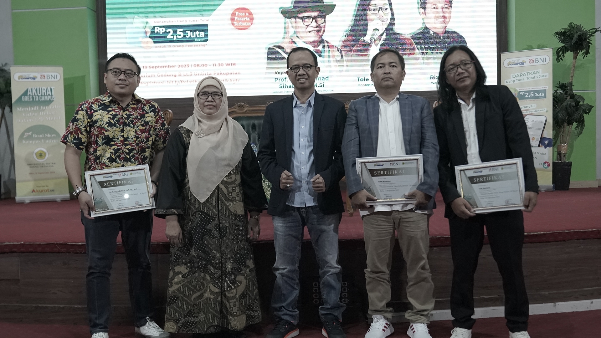 Akurat Goes To Campus Untirta: Menjadi Jurnalis Hebat Dalam 120 Menit