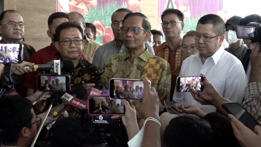 Mahfud Tegas Enggak Kampanye Sat-set saat Kunjungi PGI