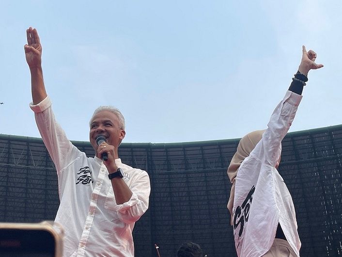 Ganjar Pranowo Ajak Para Pendukungnya Berani Lawan Intimidasi