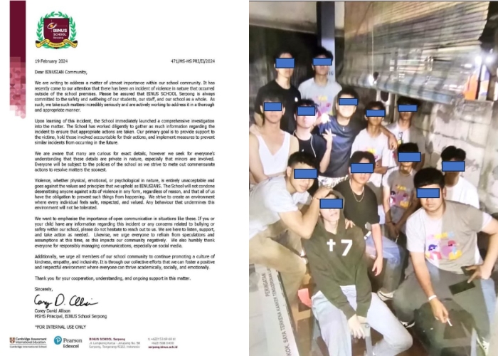 Buka Suara! Ini Tanggapan Resmi SMA Binus Internasional Serpong Terhadap Kasus Pembullyan yang Sedang Viral