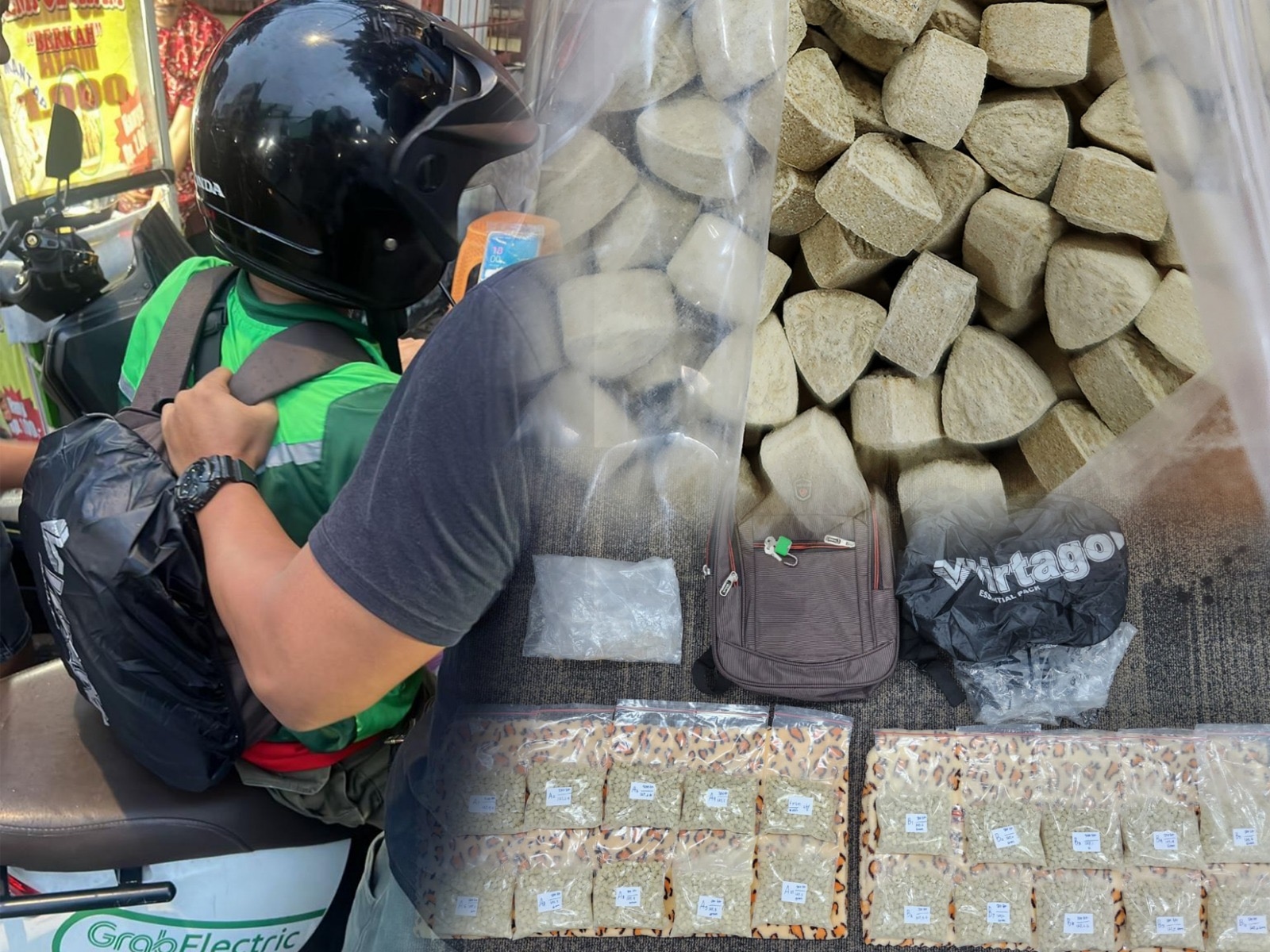 Tangkap Ojol yang jadi Kurir Narkoba, Polisi Amankan Ribuan Ekstasi di Teluk Gong Raya Jakarta Utara