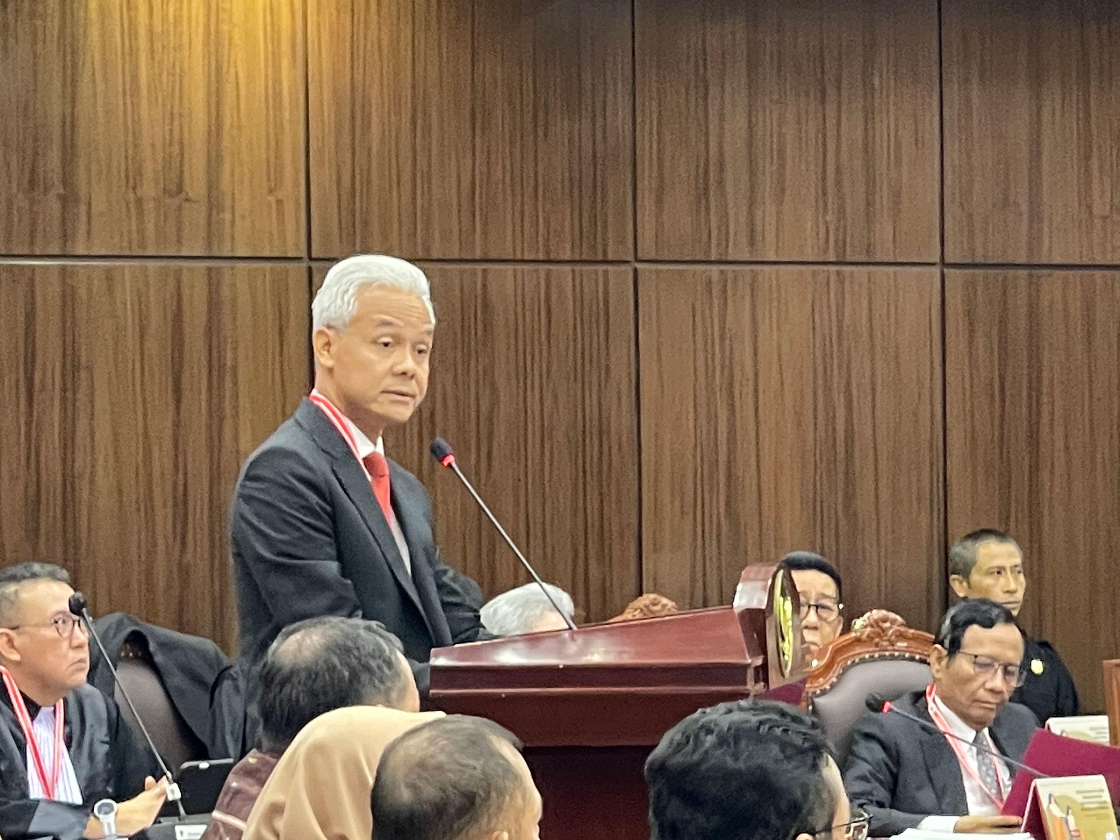 Di Hadapan Hakim MK, Ganjar Tegas Tolak Penyalahgunaan Kekuasaan Pemerintah dan Aparat