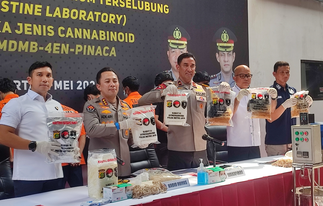 Home Industry Narkotika Jenis Tembakau Sintetis di Sentul Sudah Berjalan Selama 6 Bulan