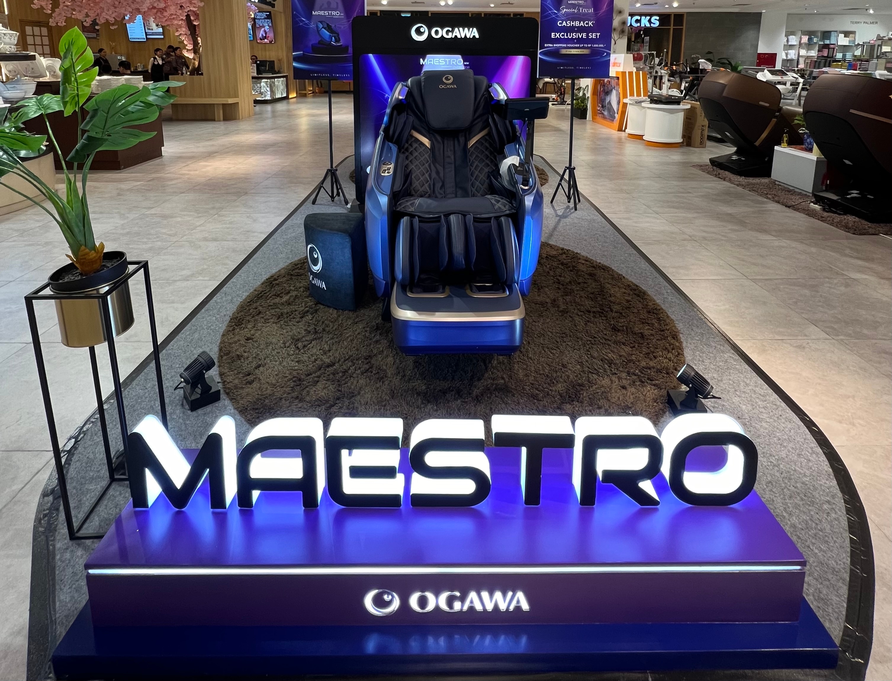 Ogawa Maestro, Kursi Pijat Tanpa Batas untuk Relaksasi dari Kehidupan Modern