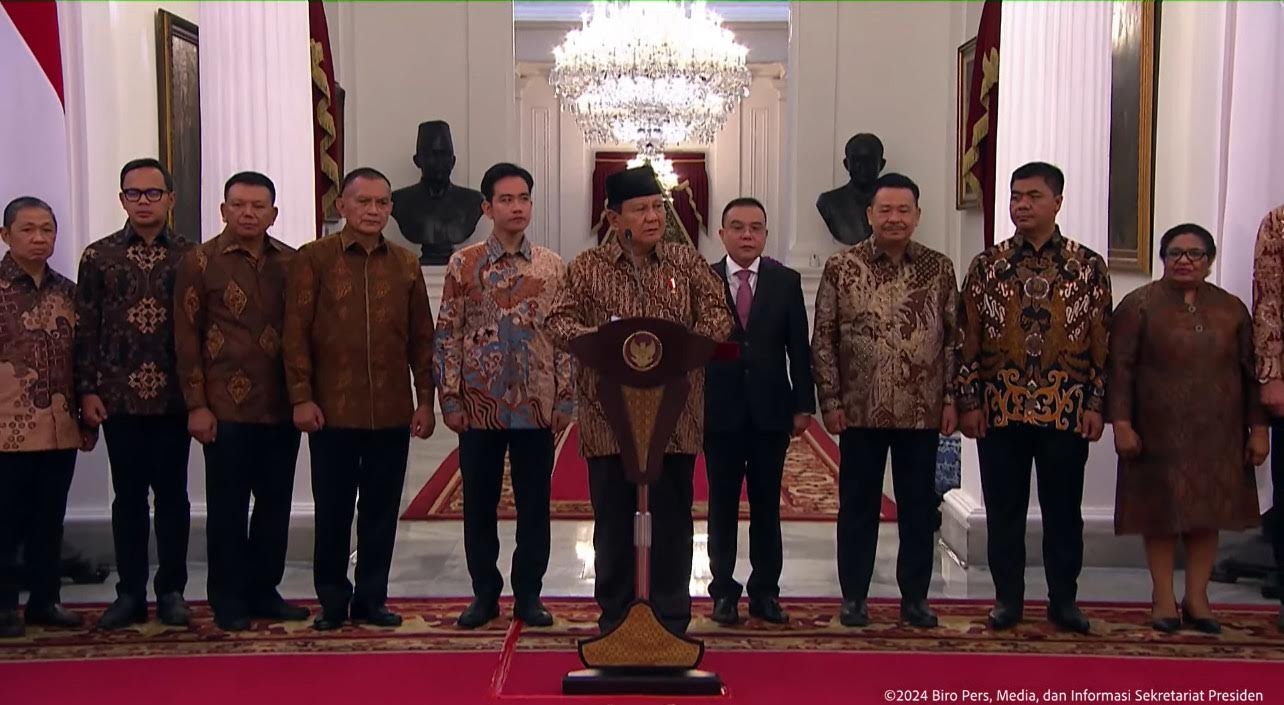 Presiden Prabowo Subianto Umumkan 56 Nama Wakil Menteri Kabinet Merah Putih