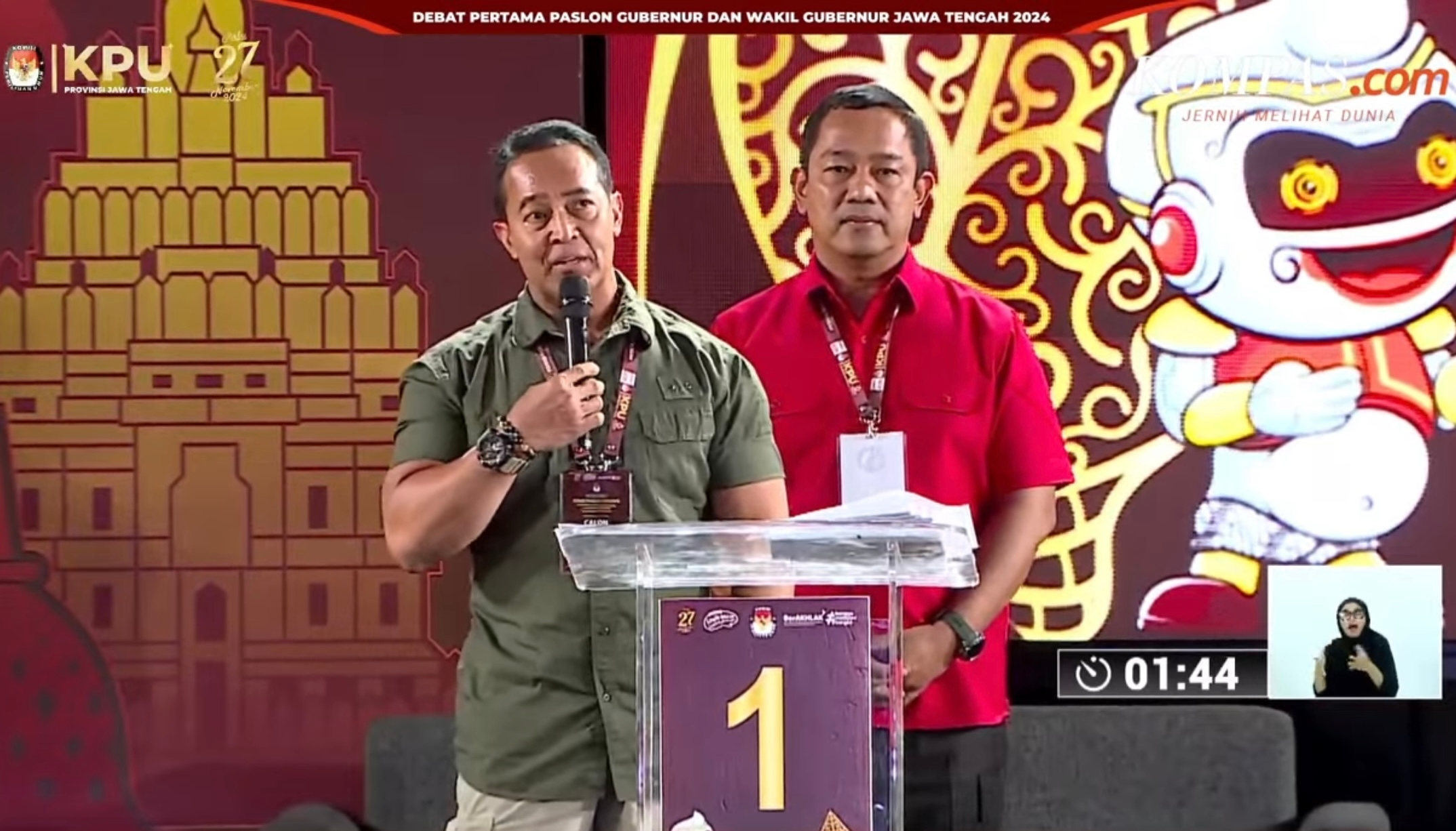 Debat Pilgub Jateng 2024: Andika-Hendrar Janji Bakal Perbaiki Demokrasi dan Sektor Pendidikan