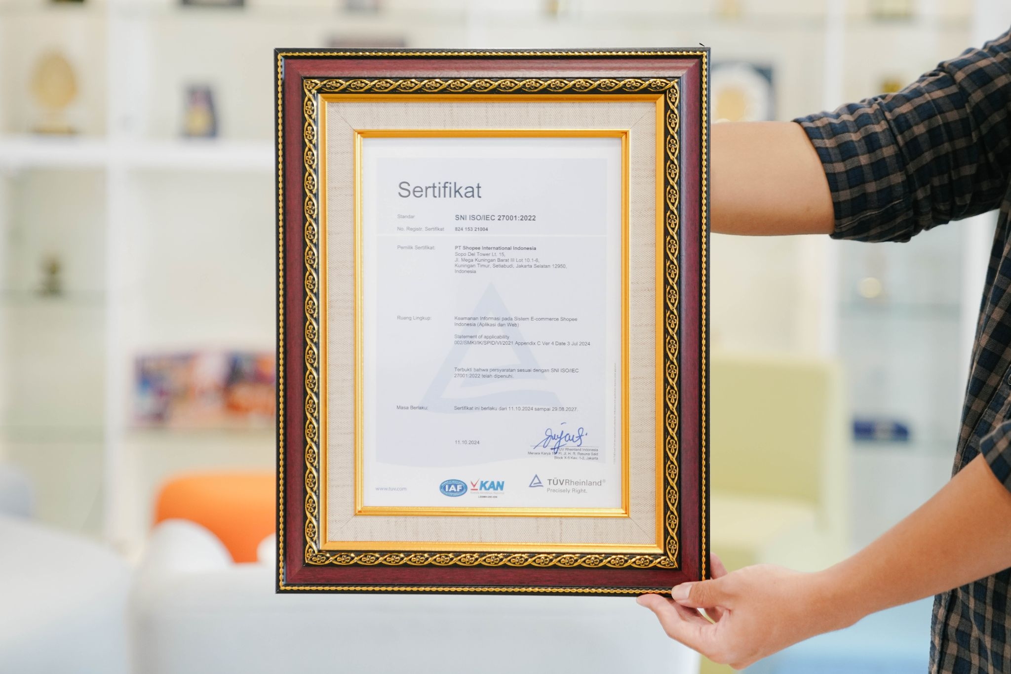 Tingkatkan Keamanan Data, Shopee Perbarui Sertifikasi ISO 27001:2022