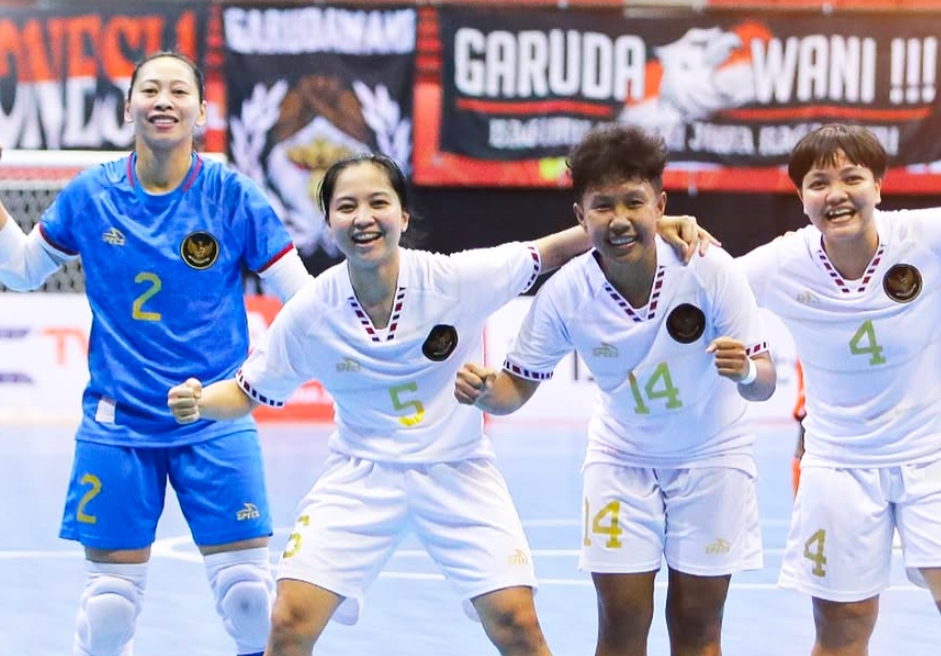 Timnas Futsal Putri Indonesia Lolos ke Piala Asia 2025 Usai Bantai India 6-0