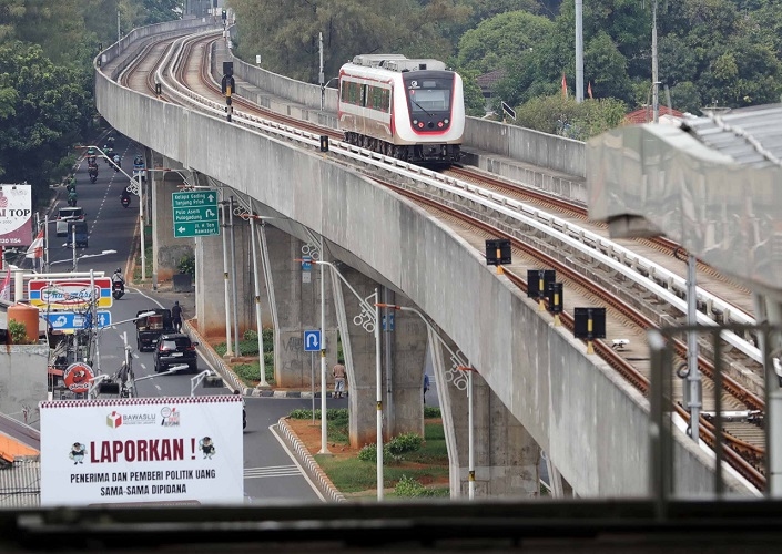 Beroperasi 2026, Pembangunan LRT Jakarta Fase 1B Velodrome-Manggarai Capai 51,05 Persen