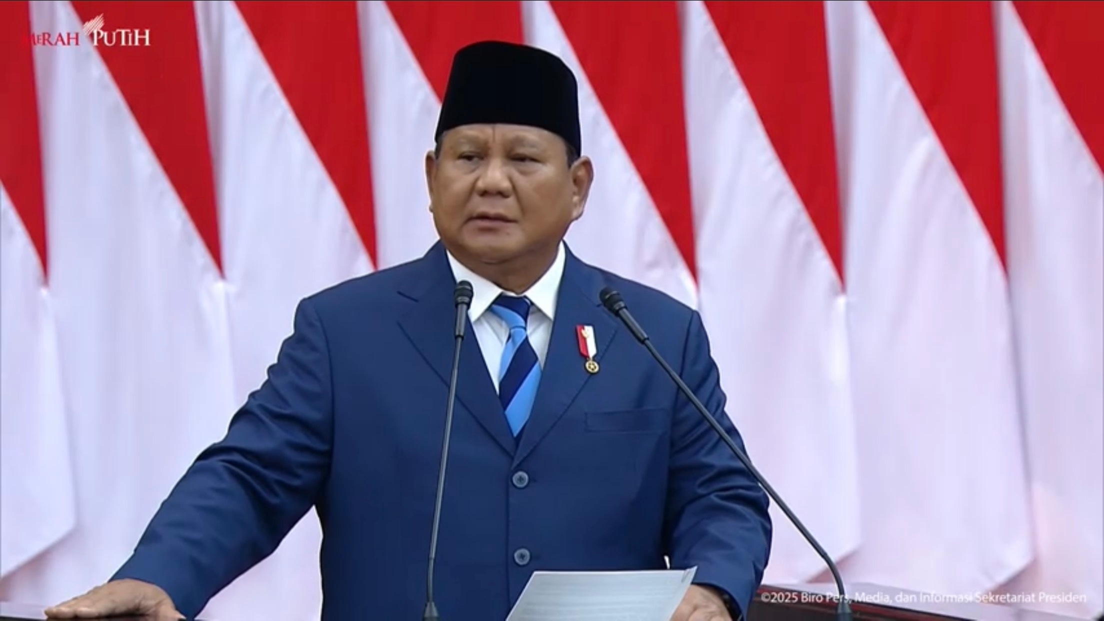 Presiden Prabowo Soroti Keteladanan Umar bin Khattab dan Muhammad Al Fatih dalam Pidato Kepemimpinan