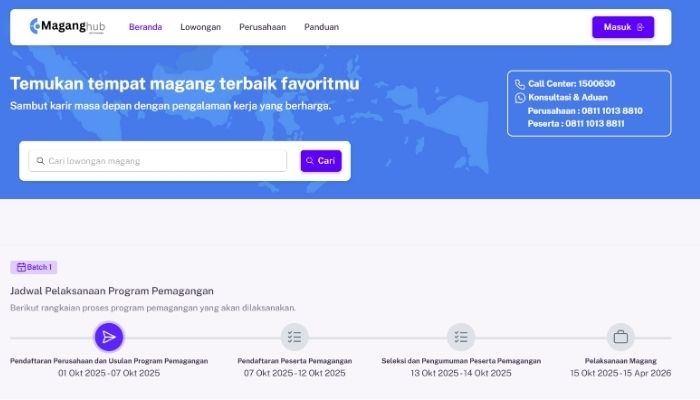 Mau Gaji UMP? Simak Link dan Cara Daftar Magang Kemnaker 2025 Dibuka 15 Oktober
