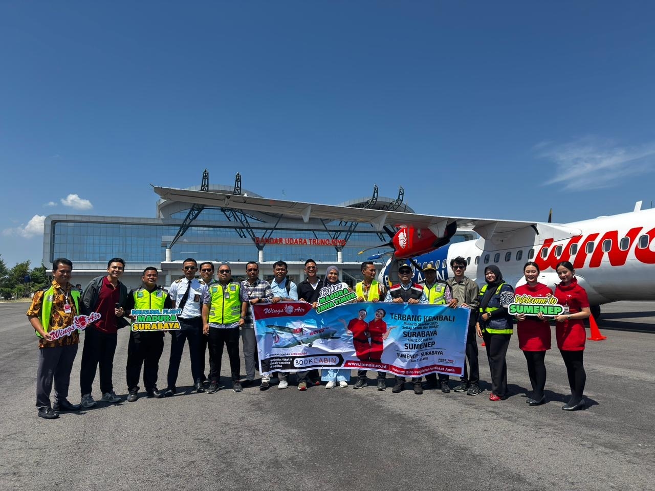 Bandara Trunojoyo Sumenep Kembali Hidup, Wings Air Layani Rute Surabaya-Sumenep