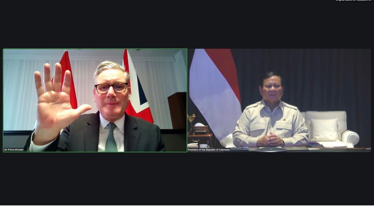 Prabowo dan PM Inggris Bakal Luncurkan Indonesia-UK Strategic Partnership