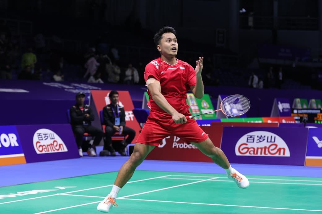 Kejuaraan Bulutangkis Beregu Asia: Anthony Ginting Balikkan Keadaan Kalahkan Malaysia, Indonesia Juara Grup D