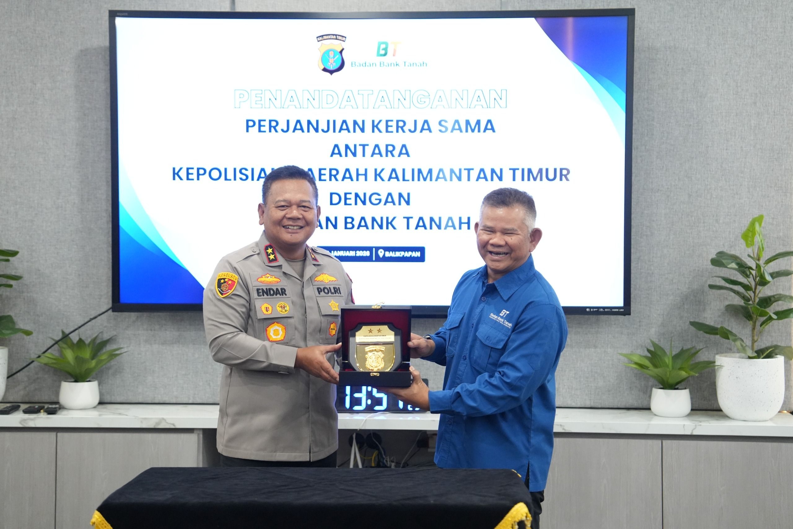 Gandeng Polda Kaltim, Badan Bank Tanah Optimalkan Lahan untuk Ketahanan Pangan