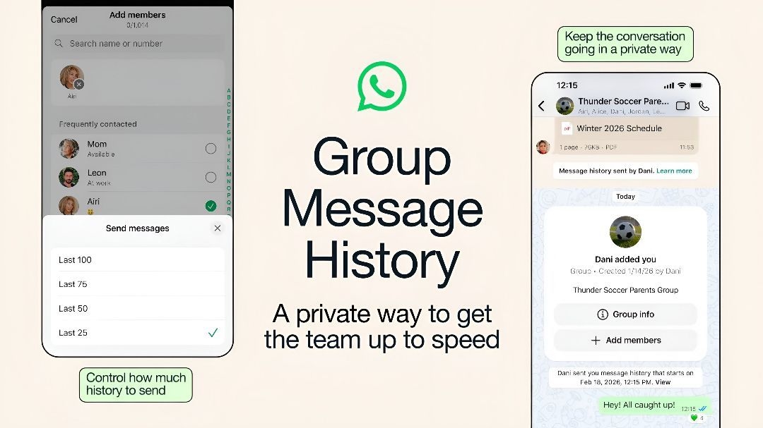 WhatsApp Rilis Fitur Riwayat Pesan Grup, Anggota Baru Tak Lagi Ketinggalan Obrolan