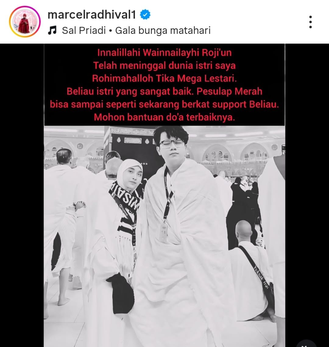 Kabar Duka, Istri Pesulap Merah Tika Mega Lestari Meninggal Dunia