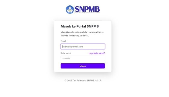 Inilah Cara Login Akun SNPMB 2026 untuk Siswa, Lengkap dengan Jadwal SNBP Terbaru