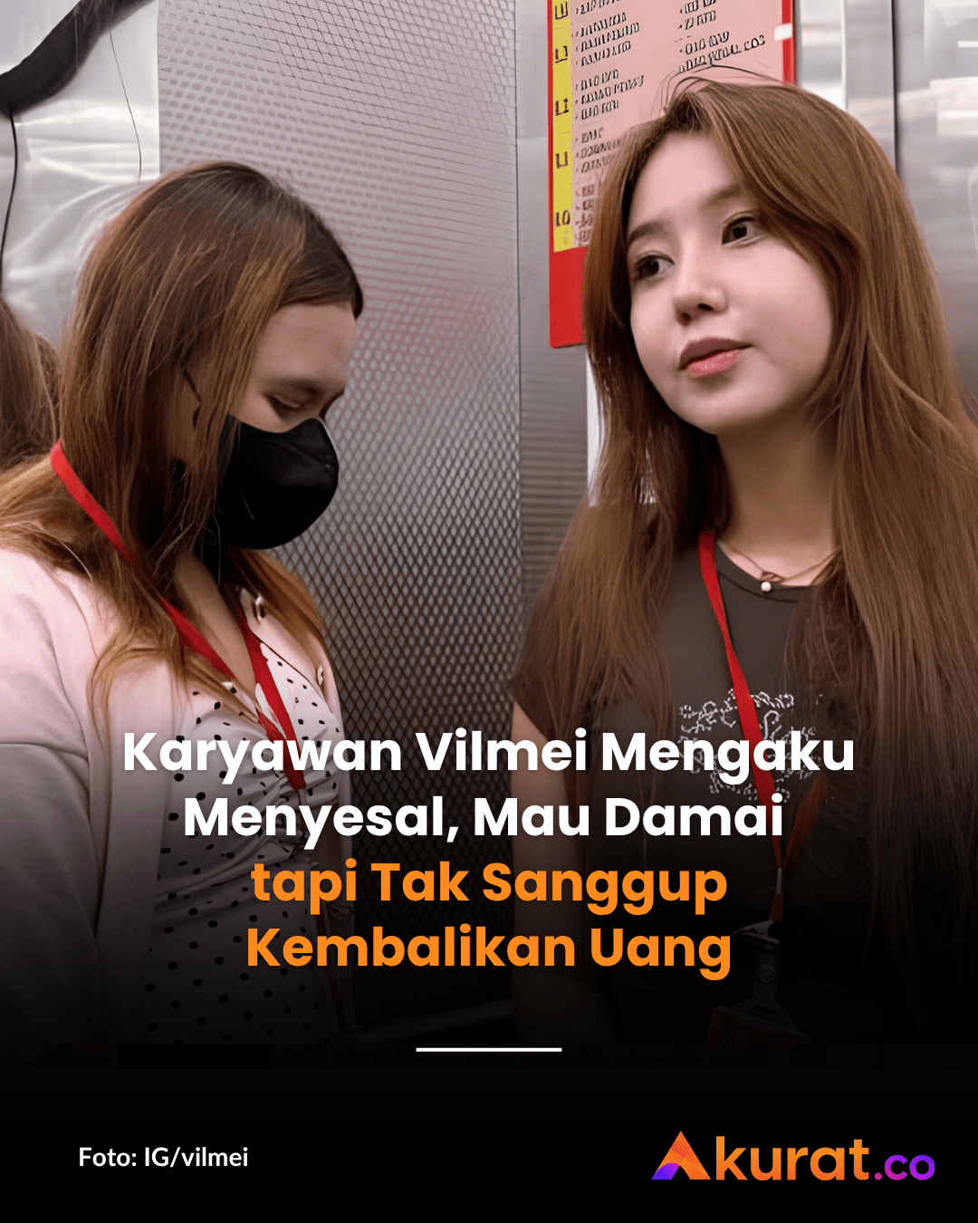 Karyawan Vilmei Ngaku Menyesal
