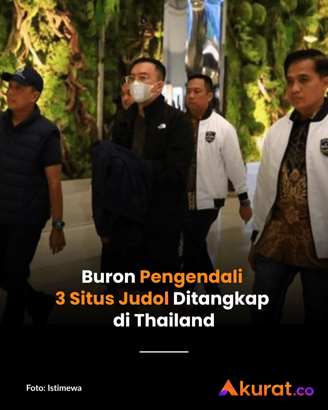 Buron Pengendali 3 Situs Judol Ditangkap di Thailand