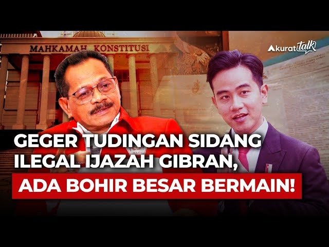 DIBONGKAR! PEMAIN DAN AGENDA BESAR DI BALIK GADUH IJAZAH SMA GIBRAN RAKABUMING RAKA