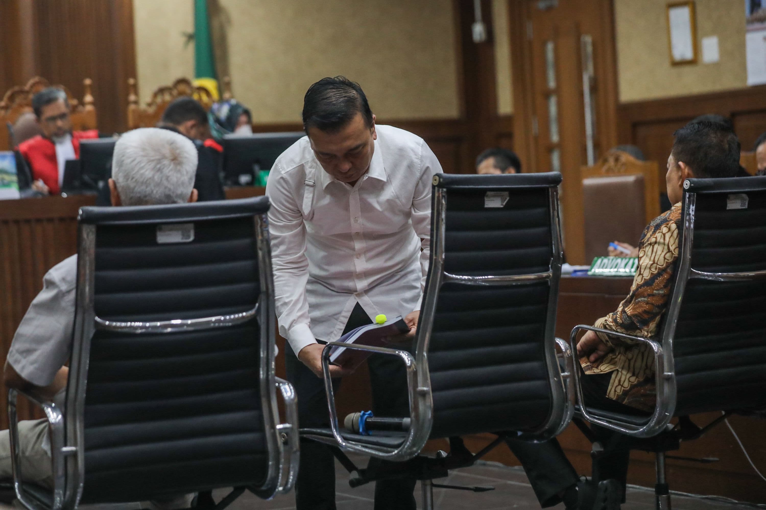 Terdakwa pengusaha Don Ritto menjalani sidang perdana kasus Tindak Pidana Pencucian Uang (TPPU) yang melibatkan mantan Jampidsus Febrie Adriansyah di Pengadilan Tipikor, Jakarta, Rabu (7/10/2026). AKURAT.CO/Endra Prakoso