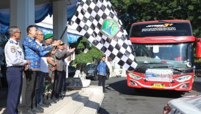 Mudik Gratis Kota Malang 2026 Resmi Diberangkatkan, Ini Daftar Rutenya